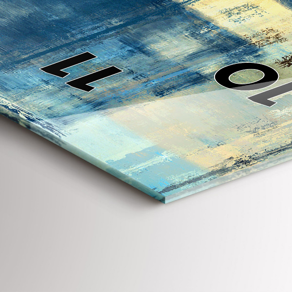 Zegar szklany pionowy Kolorowe tło – abstrakcja