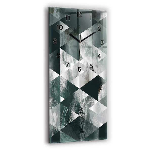 Zegar szklany pionowy Abstrakcja morskie fale