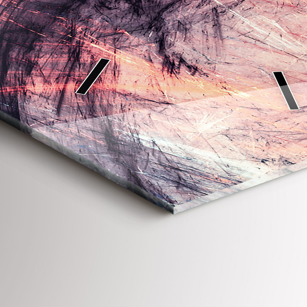 Zegar szklany pionowy Abstrakcyjny obraz