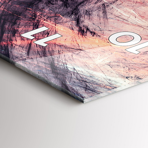 Zegar szklany pionowy Abstrakcyjny obraz