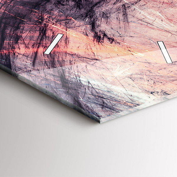 Zegar szklany pionowy Abstrakcyjny obraz