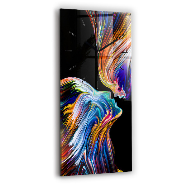 Zegar szklany pionowy Emocjonalna sztuka