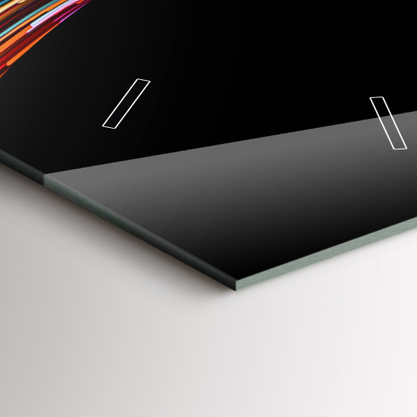 Zegar szklany pionowy Emocjonalna sztuka