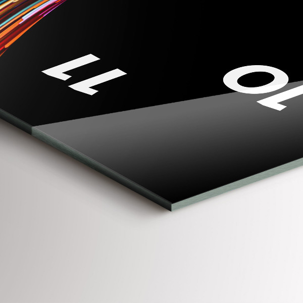 Zegar szklany pionowy Emocjonalna sztuka