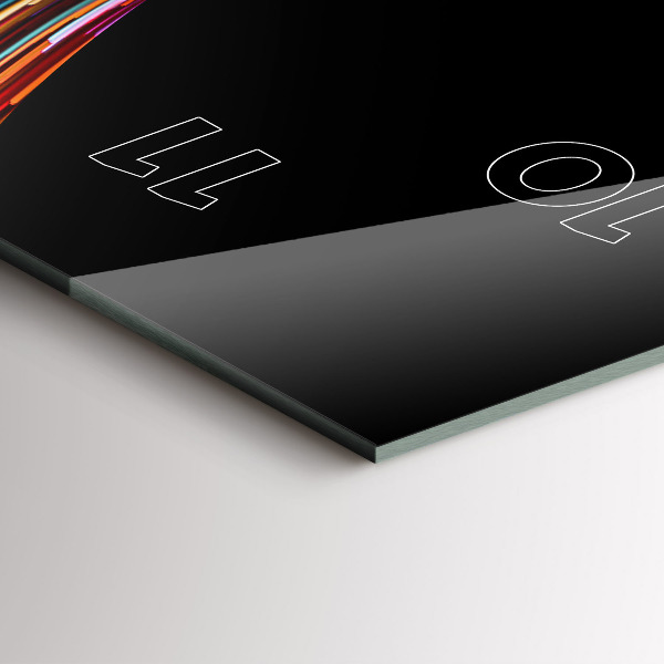 Zegar szklany pionowy Emocjonalna sztuka