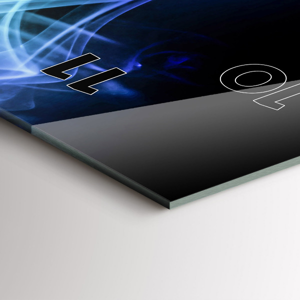 Zegar szklany pionowy Abstrakcja kolorowe linie