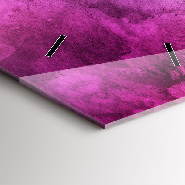 Zegar szklany pionowy Kolorowe Plamy