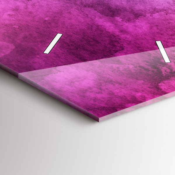 Zegar szklany pionowy Kolorowe Plamy