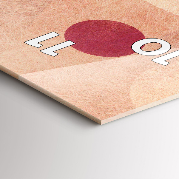 Zegar szklany pionowy Geometryczna abstrakcja