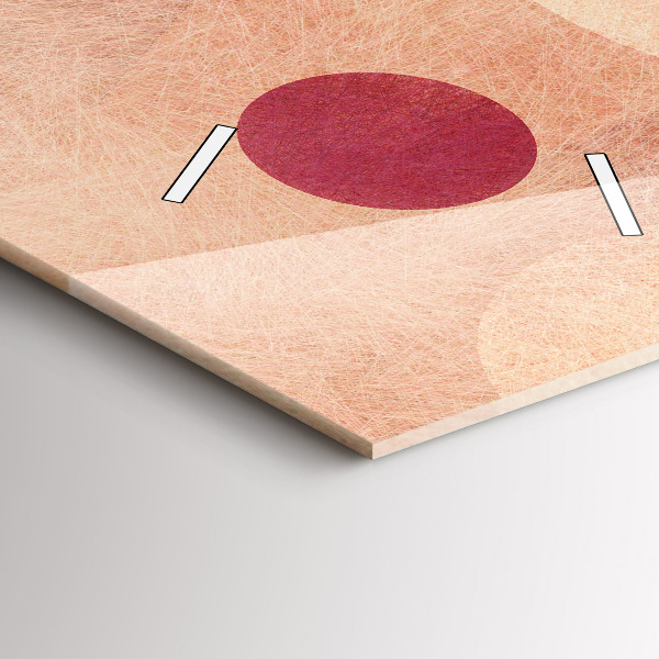 Zegar szklany pionowy Geometryczna abstrakcja