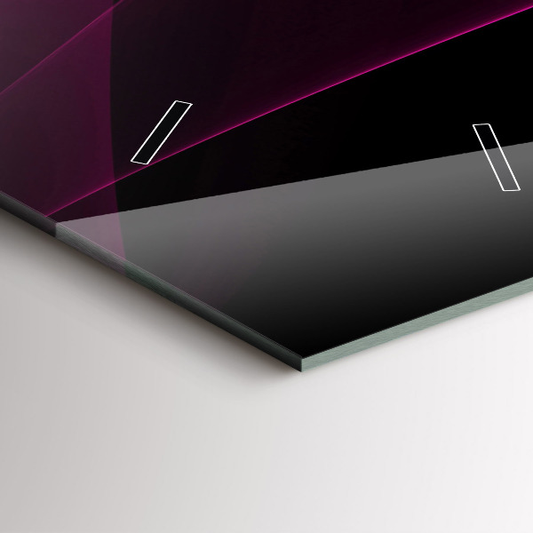 Zegar ścienny pionowy Różowa abstrakcja