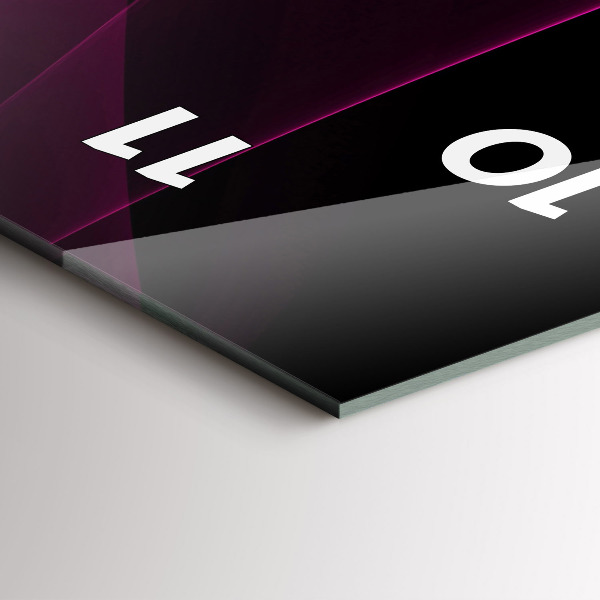 Zegar ścienny pionowy Różowa abstrakcja