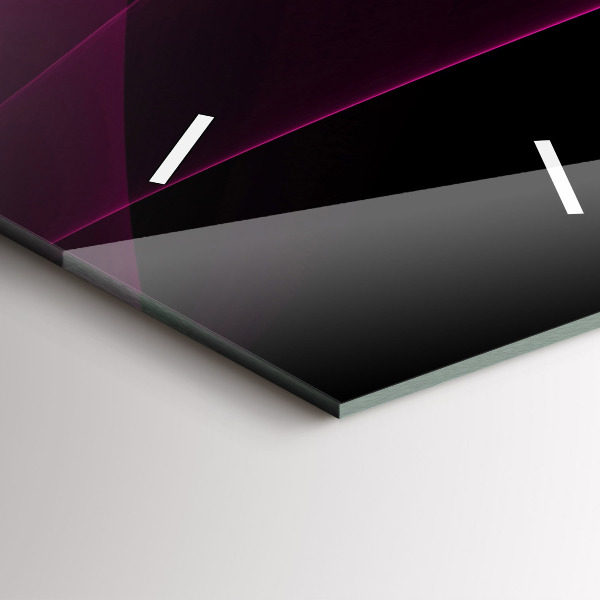 Zegar ścienny pionowy Różowa abstrakcja