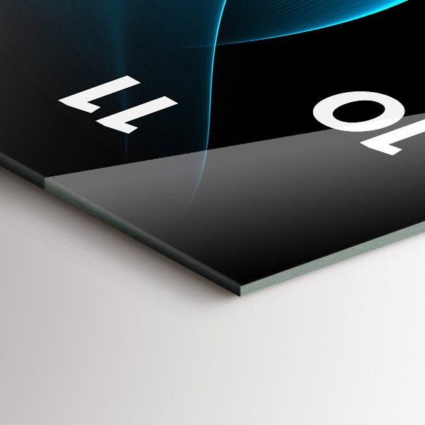 Zegar ścienny pionowy Niebieska abstrakcja