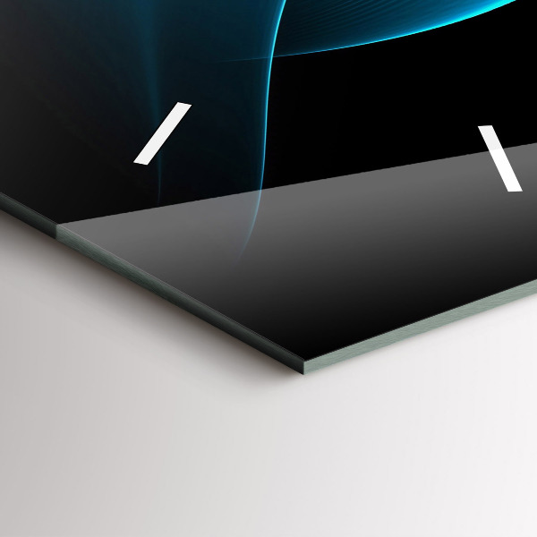 Zegar ścienny pionowy Niebieska abstrakcja