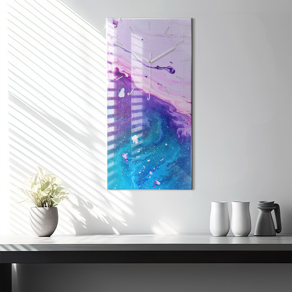 Zegar ścienny pionowy Kolorowe tło