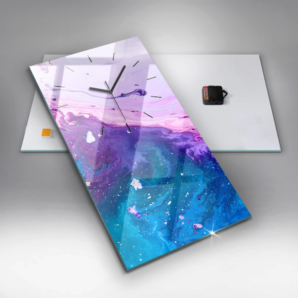 Zegar ścienny pionowy Kolorowe tło