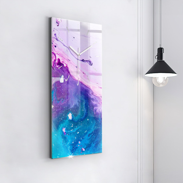 Zegar ścienny pionowy Kolorowe tło