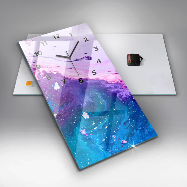 Zegar ścienny pionowy Kolorowe tło