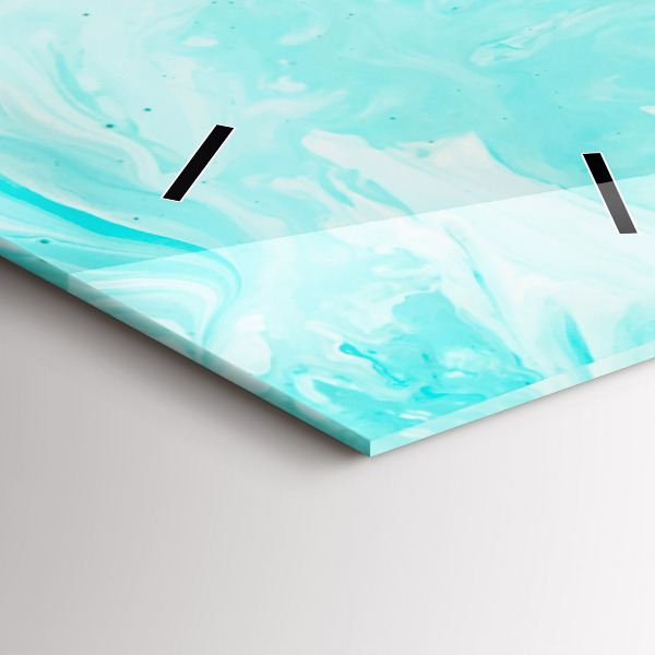 Zegar ścienny pionowy Niebieska abstrakcja