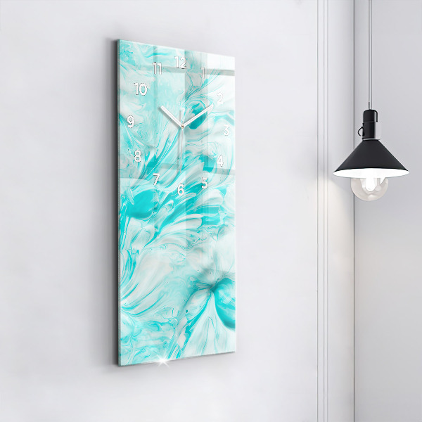 Zegar ścienny pionowy Niebieska abstrakcja