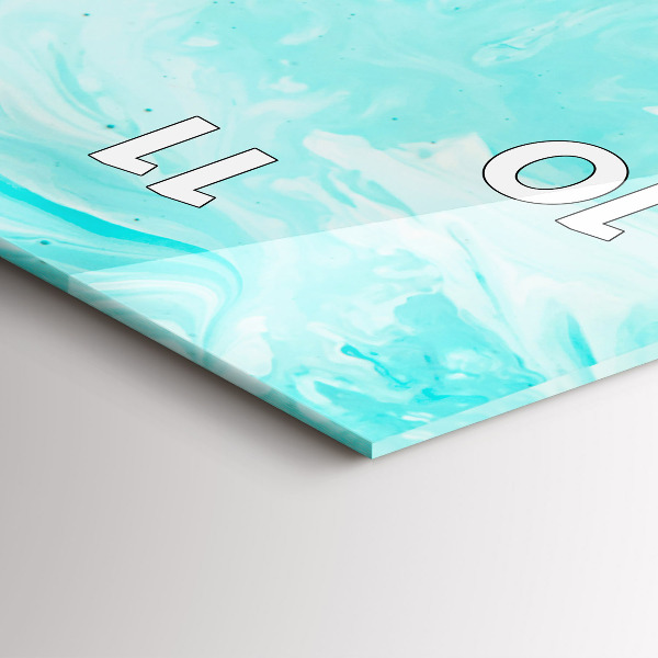 Zegar ścienny pionowy Niebieska abstrakcja