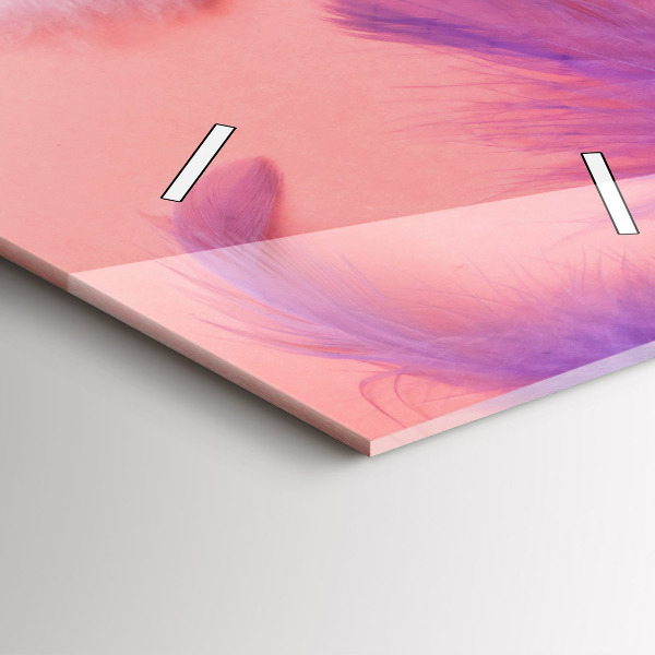 Zegar ścienny pionowy Kolorowe pióra