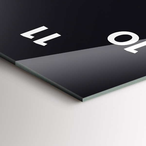 Zegar ścienny pionowy Futurystyczna fala