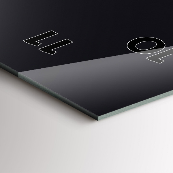 Zegar ścienny pionowy Futurystyczna fala