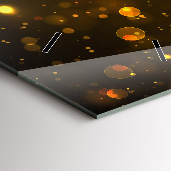 Zegar ścienny pionowy Złote pyłki