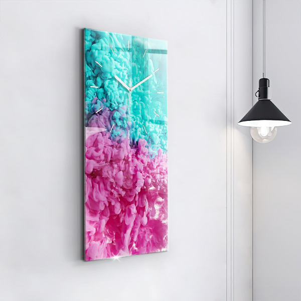 Zegar ścienny pionowy Sztuka nowoczesna – plamy