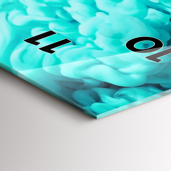 Zegar ścienny pionowy Sztuka nowoczesna – plamy