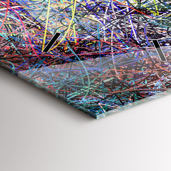 Zegar szklany pionowy Abstrakcja - Emocje