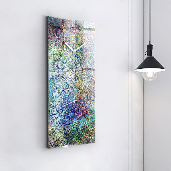 Zegar szklany pionowy Abstrakcja - Emocje
