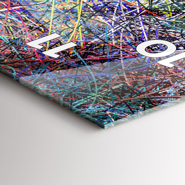 Zegar szklany pionowy Abstrakcja - Emocje