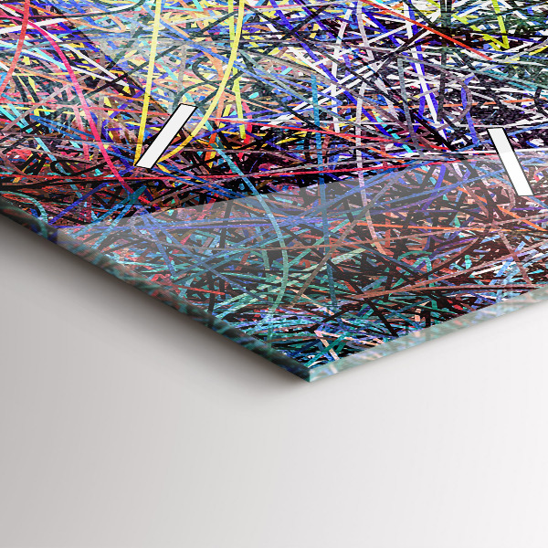 Zegar szklany pionowy Abstrakcja - Emocje