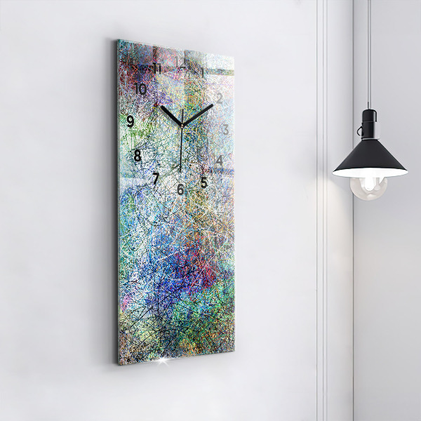Zegar szklany pionowy Abstrakcja - Emocje