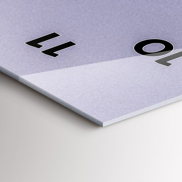 Zegar szklany pionowy Abstrakcja słońce