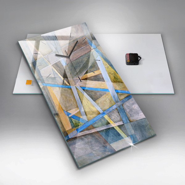 Zegar szklany pionowy Impresjonistyczny obraz