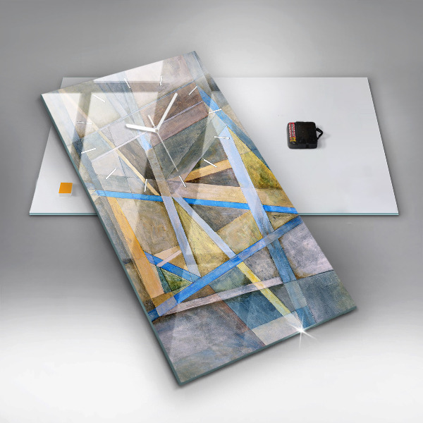 Zegar szklany pionowy Impresjonistyczny obraz