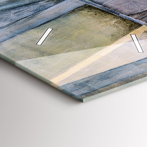 Zegar szklany pionowy Impresjonistyczny obraz