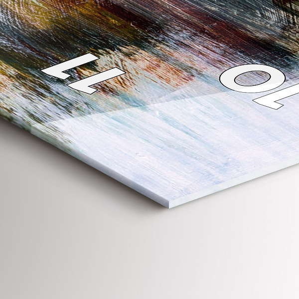 Zegar szklany pionowy Abstrakcja