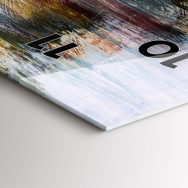 Zegar szklany pionowy Abstrakcja