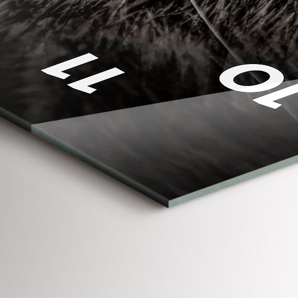 Zegar szklany pionowy Pies i kot szkocki