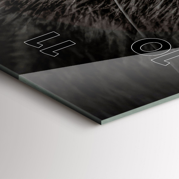 Zegar szklany pionowy Pies i kot szkocki