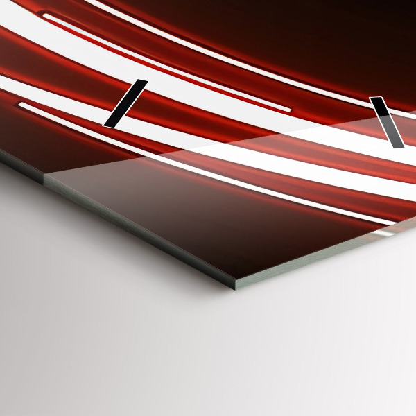 Zegar ścienny pionowy Kot z czerwonymi oczami