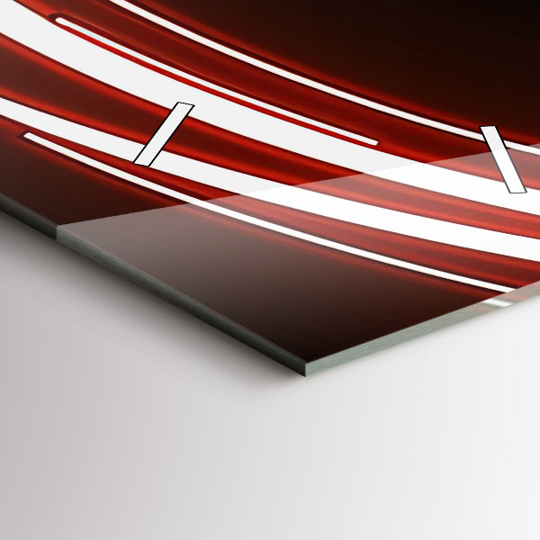 Zegar ścienny pionowy Kot z czerwonymi oczami