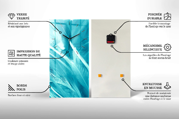 Zegar ścienny pionowy Fazy księżyca i klepsydra