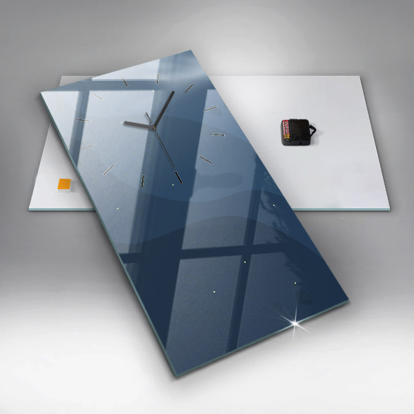 Zegar ścienny pionowy Niebieskie fale