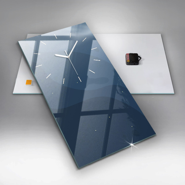 Zegar ścienny pionowy Niebieskie fale